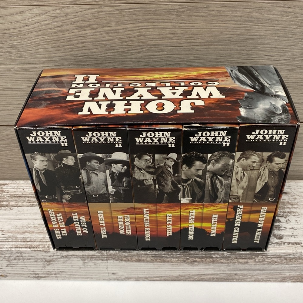 Vintage John Wayne Collection II VHS Set